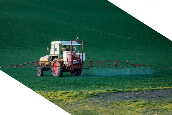 απεικόνιση ραντίσματος γεωργικής καλλιέργειας με την χρήση τρακτέρ